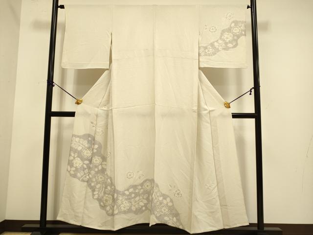 平和屋着物▽訪問着　単衣　絞り　辻が花　正絹　逸品　DABE9902du