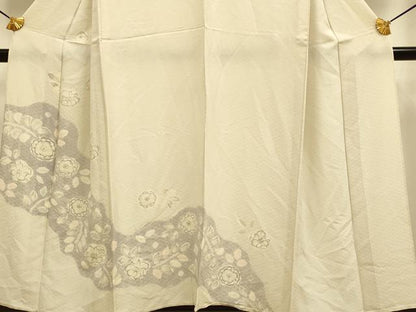 平和屋着物▽訪問着　単衣　絞り　辻が花　正絹　逸品　DABE9902du