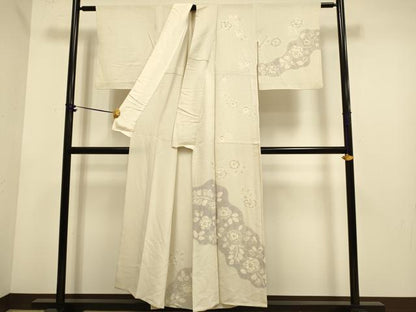 平和屋着物▽訪問着　単衣　絞り　辻が花　正絹　逸品　DABE9902du
