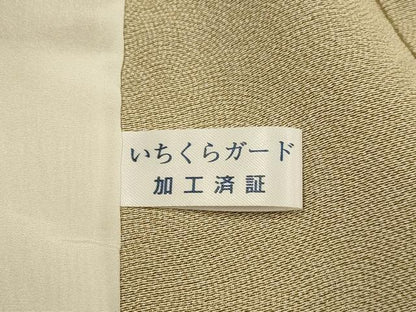 平和屋着物▽江戸小紋　単衣　鮫小紋柄　正絹　逸品　DABE9909du