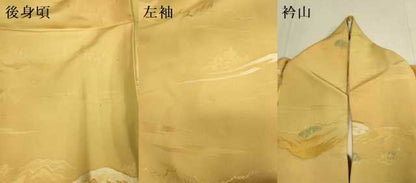 平和屋着物▼上質な小紋 重ね山文 暈し染め 地紋起こし 正絹 逸品 DABE9936du