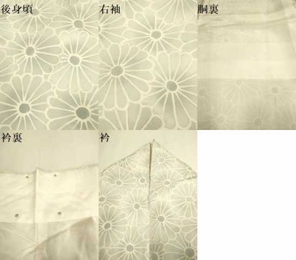 平和屋着物▼上質な小紋 花尽くし 地紋起こし 正絹 逸品 DABE9948du