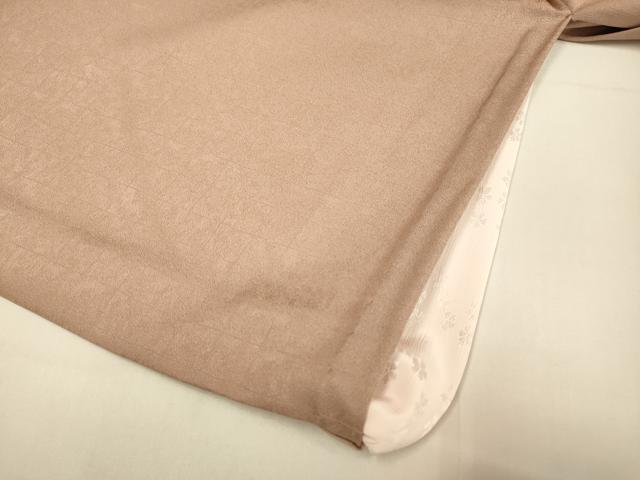 平和屋着物▽訪問着　単衣　地紙飛鶴花文　暈し染め　金彩　正絹　逸品　DABE9964du