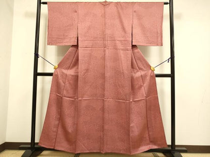 平和屋着物▽江戸小紋　単衣　寄せ小紋柄　正絹　逸品　未使用　DABE9965du