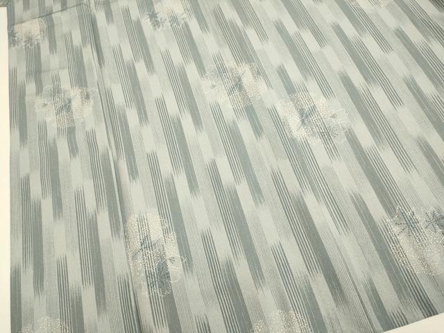 平和屋着物▽上質な小紋　単衣　雪輪桜文　正絹　逸品　DABE9970du