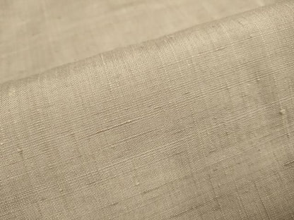 平和屋着物▽上質な紬　単衣　色無地　江戸鼠色　正絹　逸品　DABE9972du