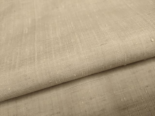 平和屋着物▽上質な紬　単衣　色無地　江戸鼠色　正絹　逸品　DABE9972du