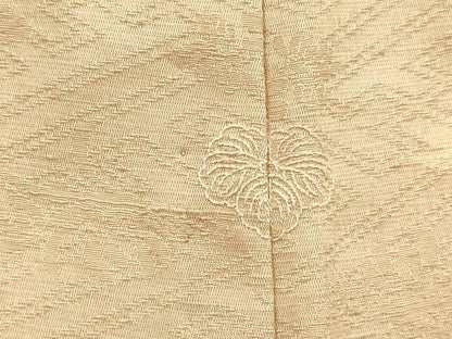 平和屋着物▽訪問着　単衣　紬地　重ね山文　正絹　逸品　DABE9979du