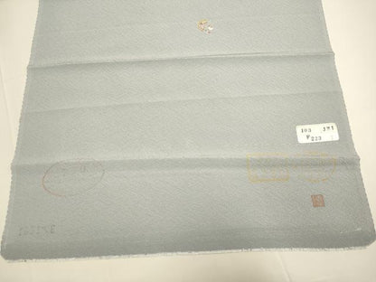 平和屋着物▽上質な小紋　単衣　作家物　草花丸文　金彩　反端付き　正絹　逸品　DABE9982du