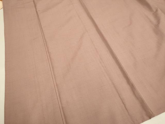 平和屋着物▽上質な紬　単衣　色無地　鴇浅葱色　正絹　逸品　DABE9983du