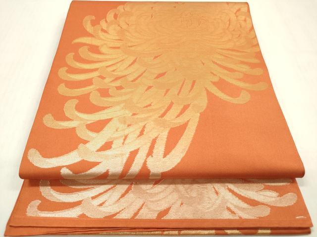 平和屋着物◎六通柄 本袋帯 乱菊 金糸 正絹 逸品 DABF0002ea
