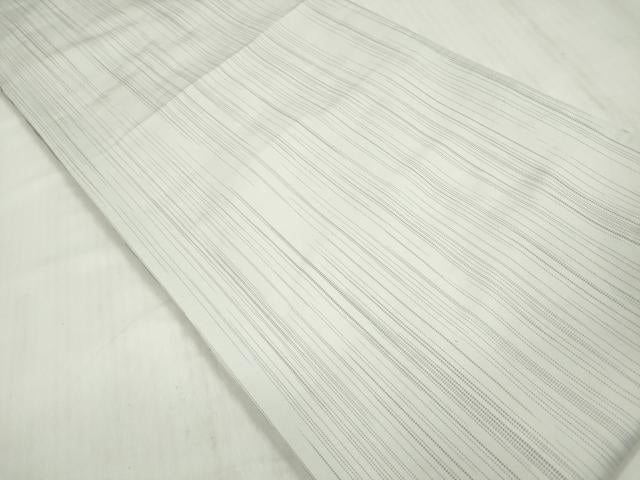 平和屋着物◎全通柄袋帯 しじら織 横段花唐草文 金糸 正絹 逸品 DABF0027ea