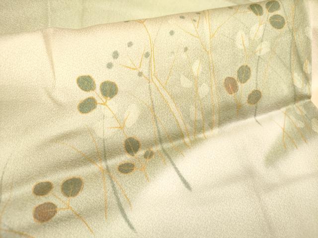 平和屋着物■上質な小紋　芝草文　暈し染め　正絹　逸品　DABF0047ea