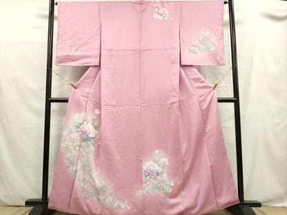 平和屋着物■訪問着 草花文 暈し染め 正絹 逸品 DABF0060ea