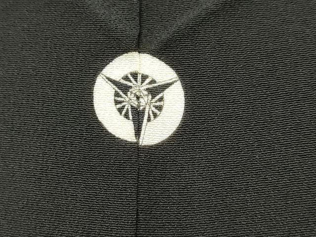 平和屋着物■豪華黒留袖　作家物　駒刺繍　重ね山飛鶴松文　金彩　正絹　逸品　DABF0200ea
