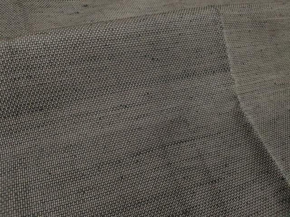 平和屋着物■男性　紬　アンサンブル　長羽織　霞文　正絹　逸品　DABF0218ea