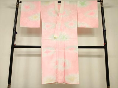 平和屋着物■長襦袢　無双仕立て　舞葉地紋　暈し染め　洗える着物　DABF0235ea