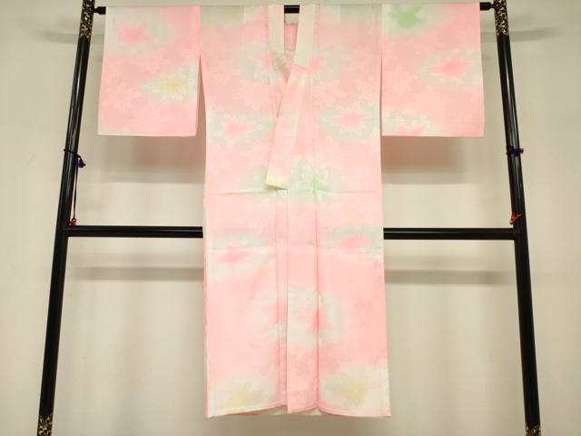 平和屋着物■長襦袢　無双仕立て　舞葉地紋　暈し染め　洗える着物　DABF0235ea