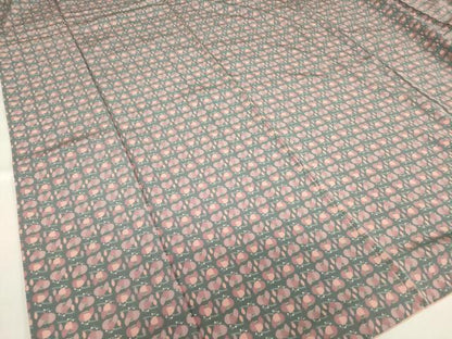 平和屋着物■上質な小紋　枝花尽くし　正絹　逸品　DABF0240ea