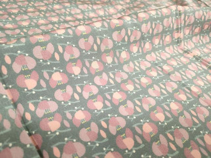 平和屋着物■上質な小紋　枝花尽くし　正絹　逸品　DABF0240ea