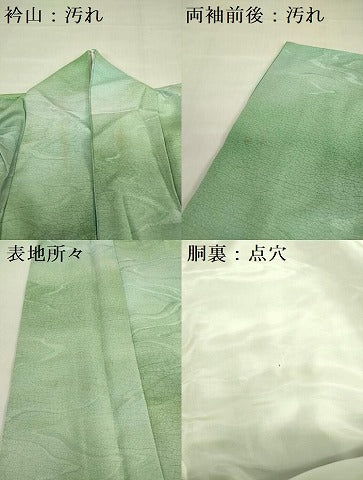 平和屋着物■上質な小紋　地紋起こし　流水文　暈し染め　正絹　逸品　DABF0241ea