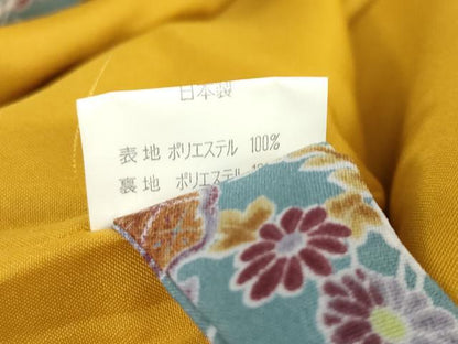 平和屋着物■小紋　二部式　地紙花文　雪輪　元禄袖　洗える着物　DABF0244ea