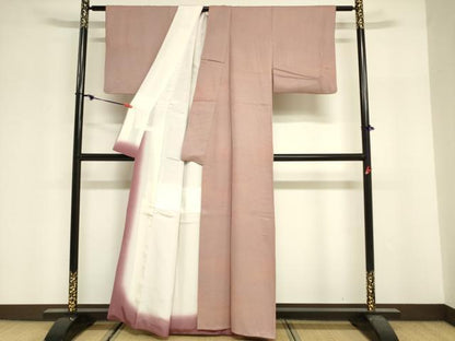 平和屋着物■上質な小紋　霞地紋　暈し染め　正絹　逸品　DABF0268ea