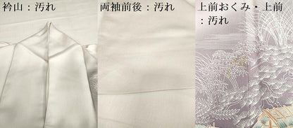 平和屋着物■訪問着　風景花文　暈し染め　正絹　逸品　DABF0283ea