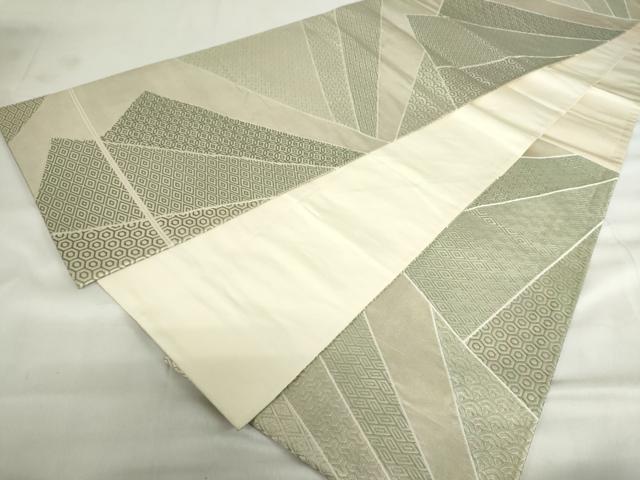 平和屋着物◎六通柄袋帯　切嵌吉祥文　金糸　正絹　逸品　DABF0296ea