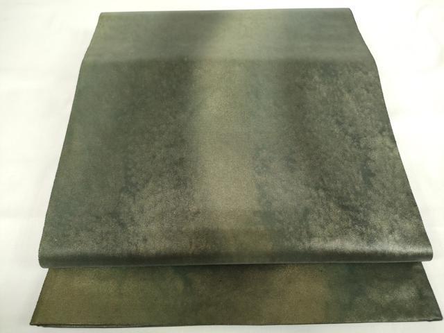 平和屋着物◎六通柄袋帯　霞文　引箔　正絹　逸品　未使用　DABF0306ea