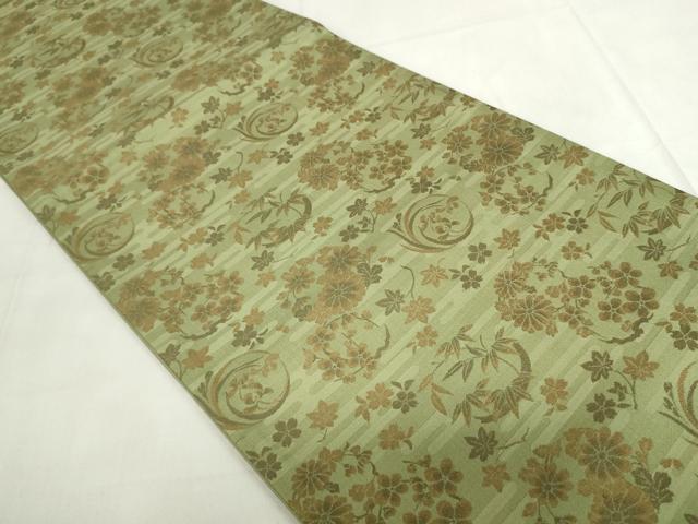 平和屋着物◎六通柄袋帯　四君子　正絹　逸品　DABF0307ea
