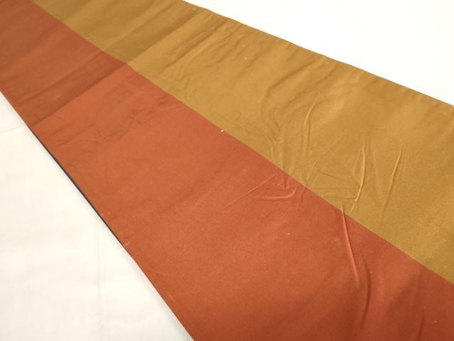 平和屋着物◎六通柄袋帯　破れ色紙　引箔　正絹　逸品　DABF0324ea