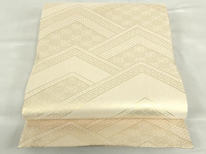 平和屋着物◎佐賀錦　両面　六通柄袋帯　吉祥霞文　金糸　正絹　逸品　未使用　DABF0350ea