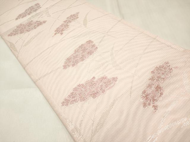 平和屋着物＊夏物　六通柄　京袋帯　女郎花 おみなえし　銀糸　DABF0391ea