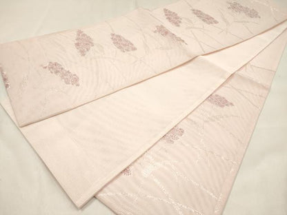 平和屋着物＊夏物　六通柄　京袋帯　女郎花 おみなえし　銀糸　DABF0391ea