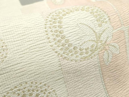 平和屋着物＊夏物　六通柄袋帯　丸間道　金糸　正絹　逸品　DABF0408ea