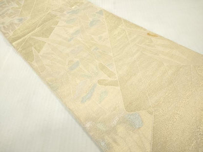 平和屋着物＊夏物　全通柄　本袋帯　八ツ橋花文　金糸　正絹　逸品　DABF0414ea