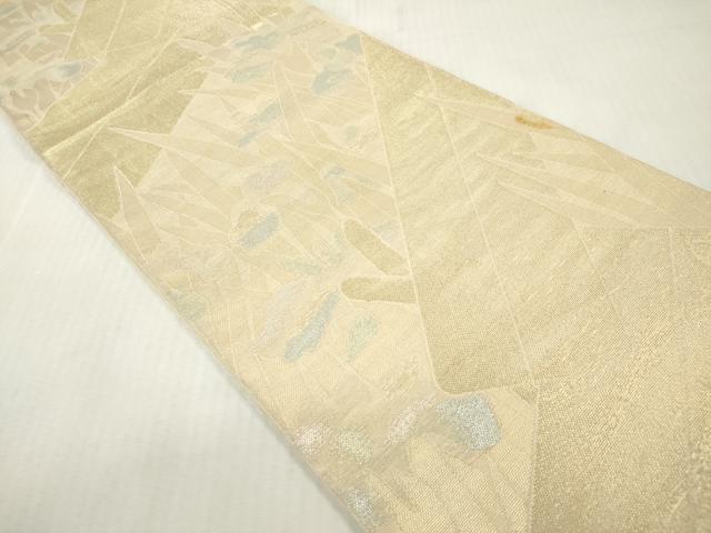 平和屋着物＊夏物　全通柄　本袋帯　八ツ橋花文　金糸　正絹　逸品　DABF0414ea