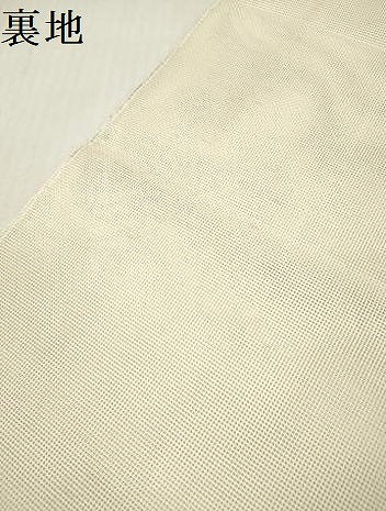 平和屋着物＊夏物　太鼓柄袋帯　流水文　銀糸　正絹　逸品　DABF0433ea
