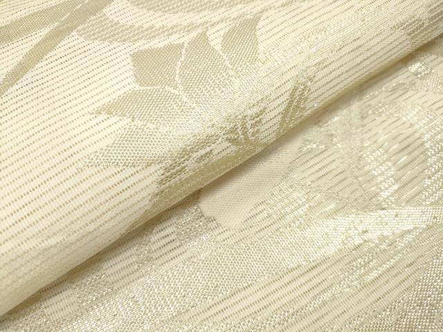 平和屋着物＊夏物　六通柄袋帯　流水桔梗文　金糸　正絹　逸品　DABF0434ea