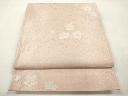 平和屋着物＊夏物　六通柄　京袋帯　桔梗　銀糸　正絹　逸品　DABF0447ea
