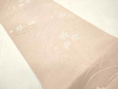 平和屋着物＊夏物　六通柄　京袋帯　桔梗　銀糸　正絹　逸品　DABF0447ea