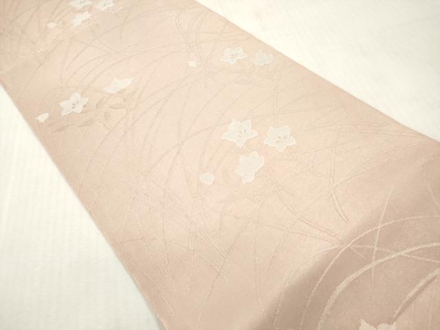平和屋着物＊夏物　六通柄　京袋帯　桔梗　銀糸　正絹　逸品　DABF0447ea