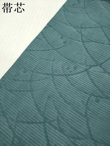 平和屋着物＊夏物　アンティーク　大正ロマン　丸帯　総手刺繍　枝葉文　銀糸　引き抜き帯　正絹　逸品　DABF0450ea