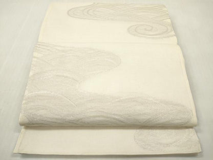 平和屋着物＊夏物　六通柄袋帯　流水文　金銀糸　正絹　逸品　DABF0465ea
