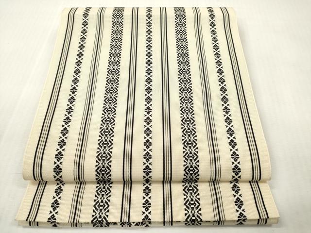 平和屋着物＊夏物　本場筑前博多織　八寸名古屋帯　紗献上　正絹　逸品　未使用　DABF0468ea