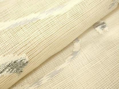 平和屋着物＊夏物　八寸名古屋帯　抽象文様　長尺　正絹　逸品　DABF0474ea