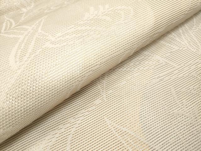 平和屋着物＊夏物　九寸名古屋帯　流水葦文　金糸　正絹　逸品　DABF0487ea
