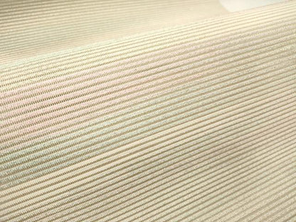 平和屋着物＊夏物　八寸名古屋帯　絽綴れ　霞文　銀糸　正絹　逸品　未使用　DABF0488ea