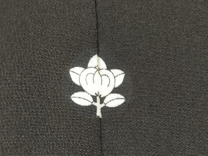 平和屋着物■豪華黒留袖　作家物　駒刺繍　山車　扇面花松文　暈し染め　金彩　正絹　逸品　DABF0498ea
